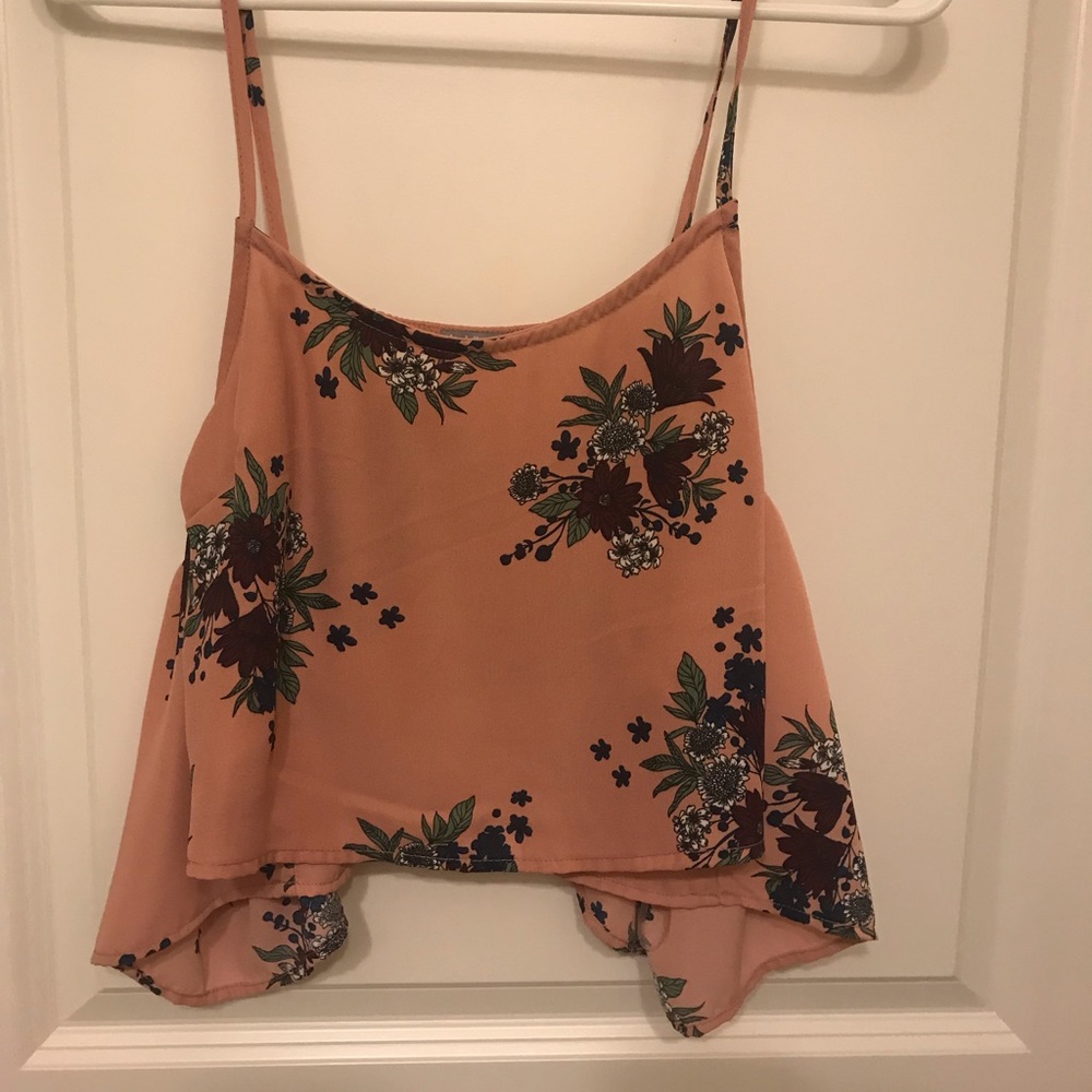 Charlotte Russe crop top / open shoulder blouse